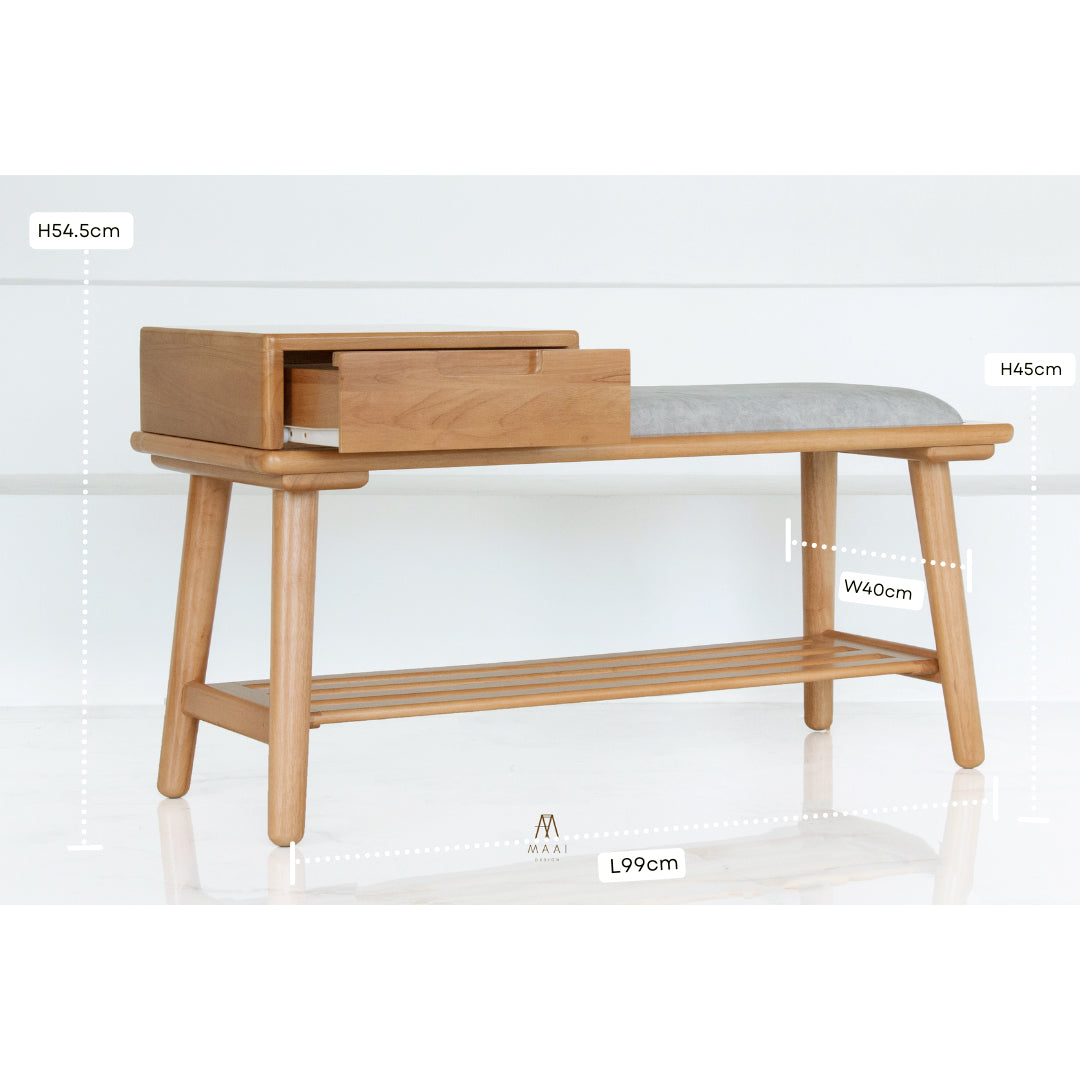MAAI Design Kutsu bench ชั้นวางรองเท้าพร้อมที่นั่ง