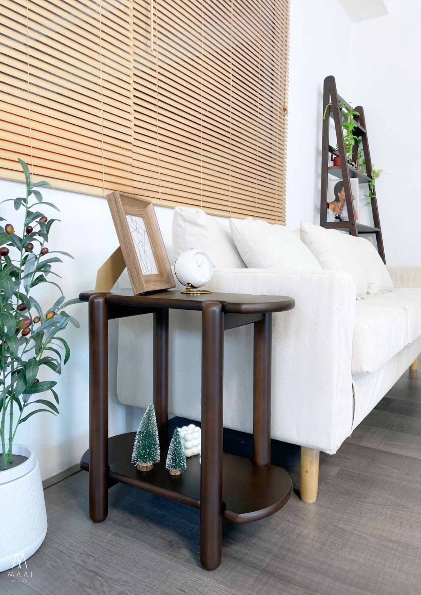 MAAI Design Chisai side table 06207 โต๊ะข้าง ชั้นวางของ 2 ชั้น สไตล์มินิมอล ประกอบสำเร็จ