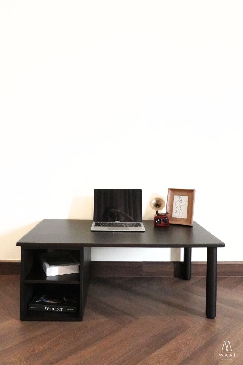 MAAI Design Hokan Coffee Table โต๊ะกลางโซฟา ไม้จริงทั้งตัว มีที่เก็บของ2ช่อง สไต