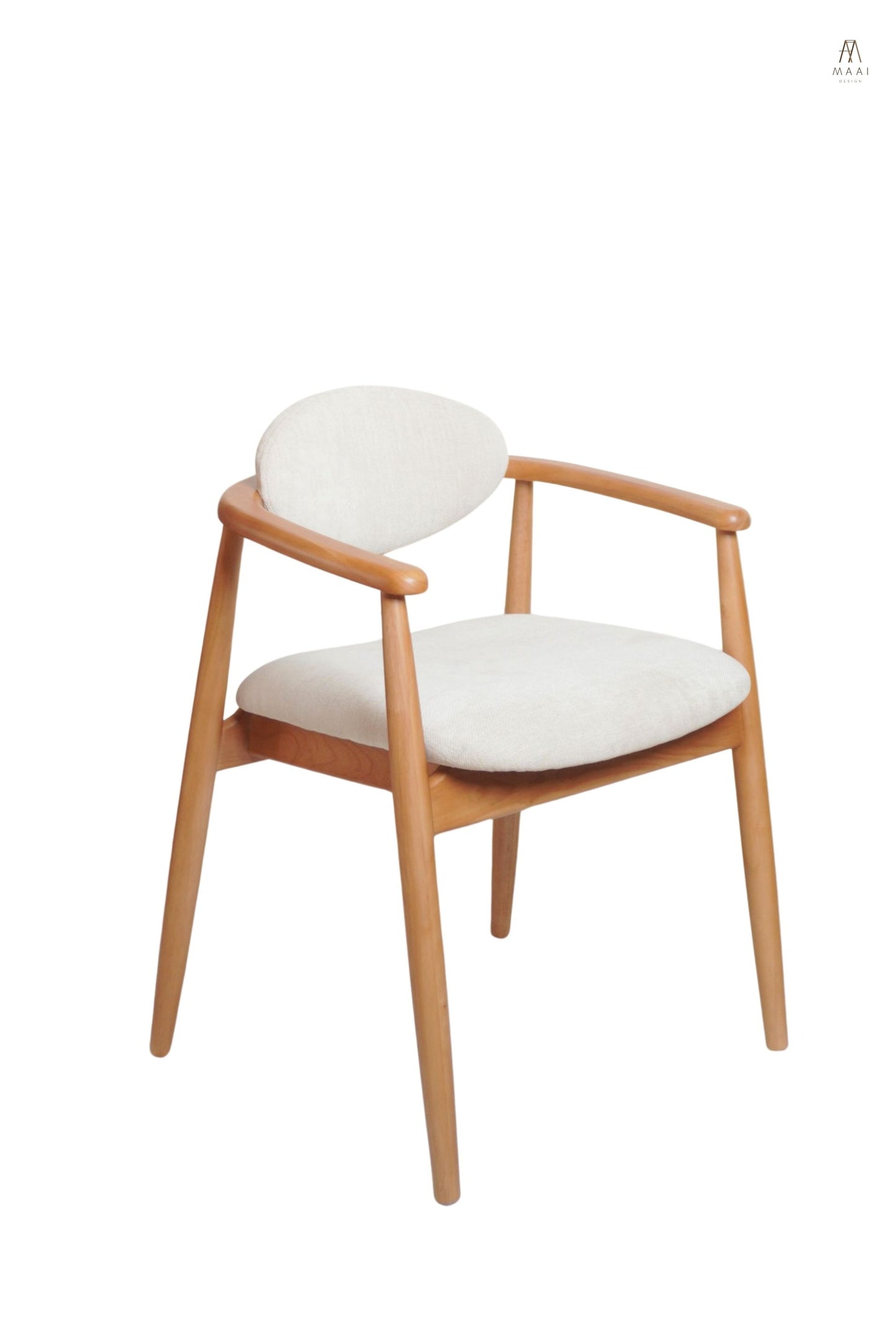 MAAI Design Kiroku chair เก้าอี้เบาะผ้าฝ้าย/หนัง หนานุ่ม มีที่พักแขน เก้าอี้สไตล์ญี่ปุ่น