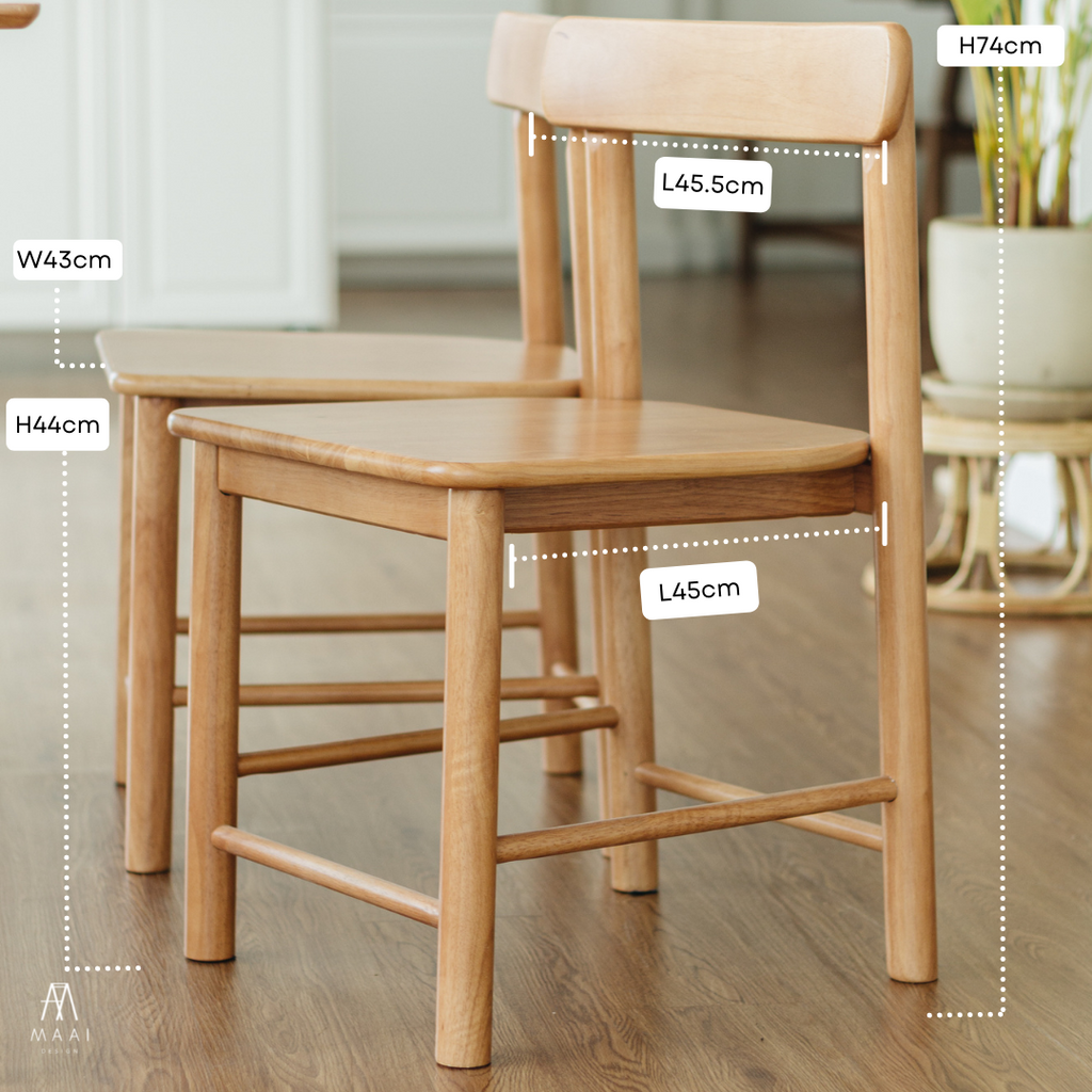 MAAI Design Isu chair เก้าอี้ไม้ สไตล์ Minimal ลวดลายธรรมชาติ