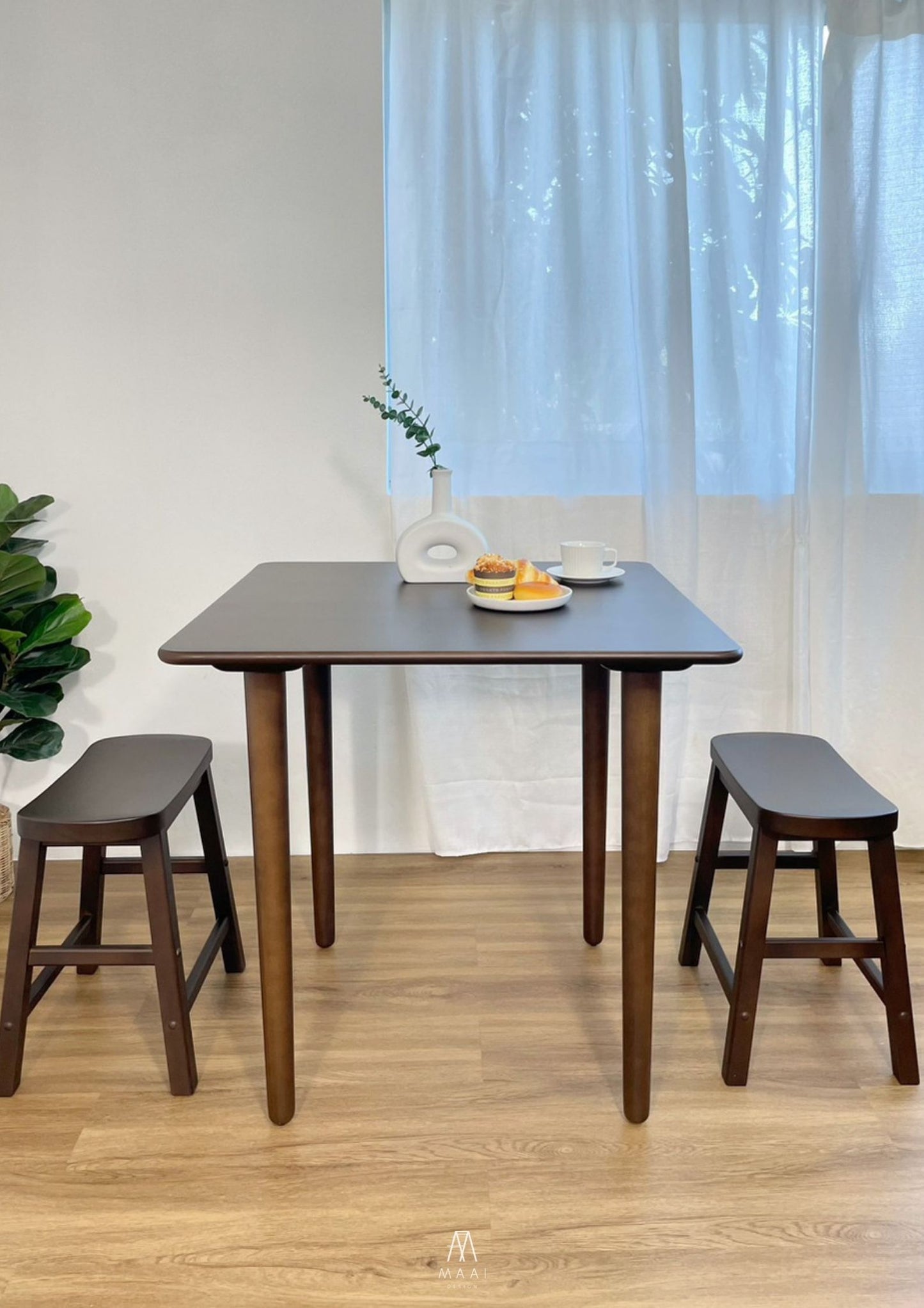 MAAI Design Haru Table โต๊ะทานข้าว 80x80 สไตล์ญี่ปุ่น มินิมอล โคซี่