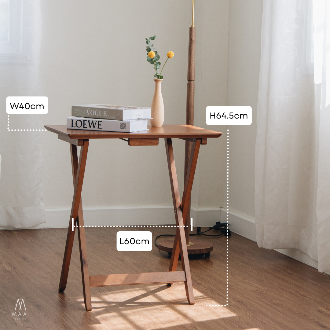 MAAI Design Folding table โต๊ะอเนกประสงค์ โต๊ะพับ สะดวกต่อการจัดเก็บ ประกอบสำเร็จ