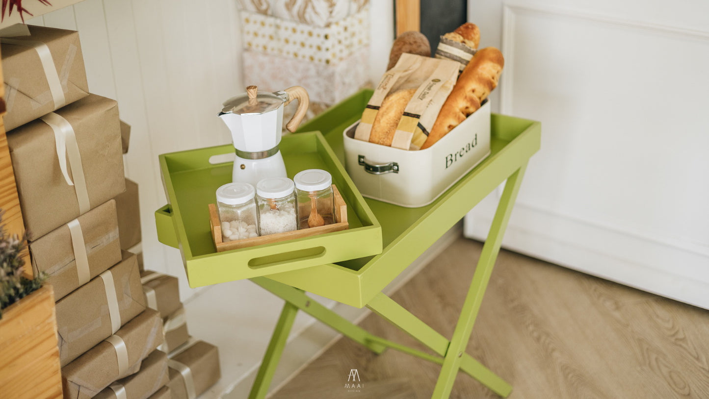 Clearance sale โต๊ะ วางถาดพร้อมขาตั้ง ขาพับ