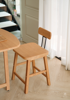 MAAI Design Mazeru stool ที่นั่งสูง45cm เก้าอี้นั่งสตูล สไตล์ญี่ปุ่น พร้อมพนักพิง