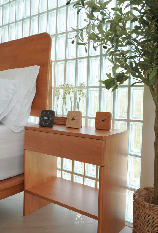 MAAI Design Aiva timepiece นาฬิกาไม้ตั้งโต๊ะสไตล์มินิมอล เสียงเงียบ ของตกแต่ง ของขวัญ สําหรับตกแต่งบ้าน