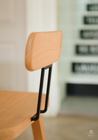 MAAI Design Mazeru stool ที่นั่งสูง45cm เก้าอี้นั่งสตูล สไตล์ญี่ปุ่น พร้อมพนักพิง