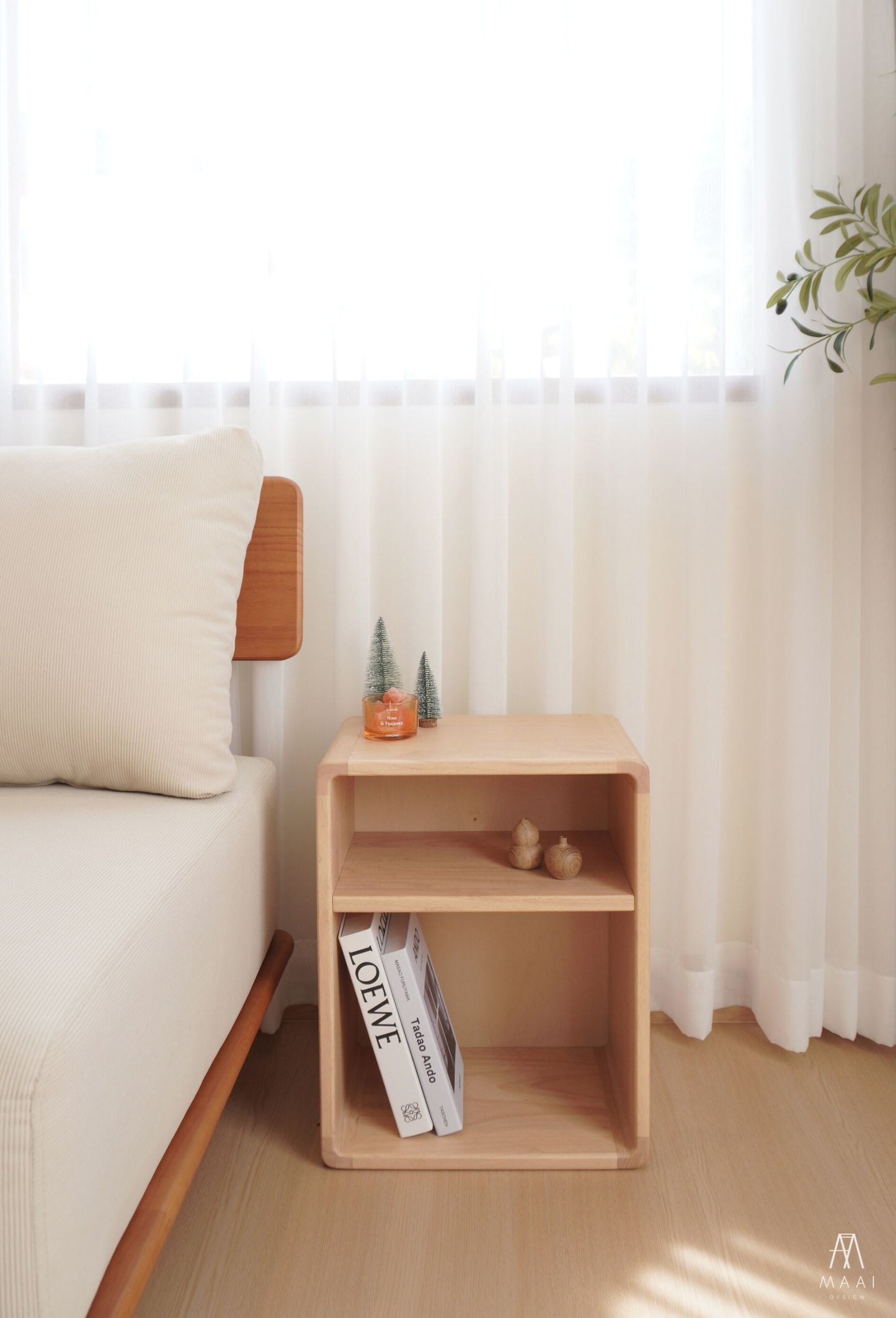 MAAI Design Akeru Side Table โต๊ะข้างมีช่องขนาดใหญ่ 2ช่อง จุกได้เยอะขึ้น