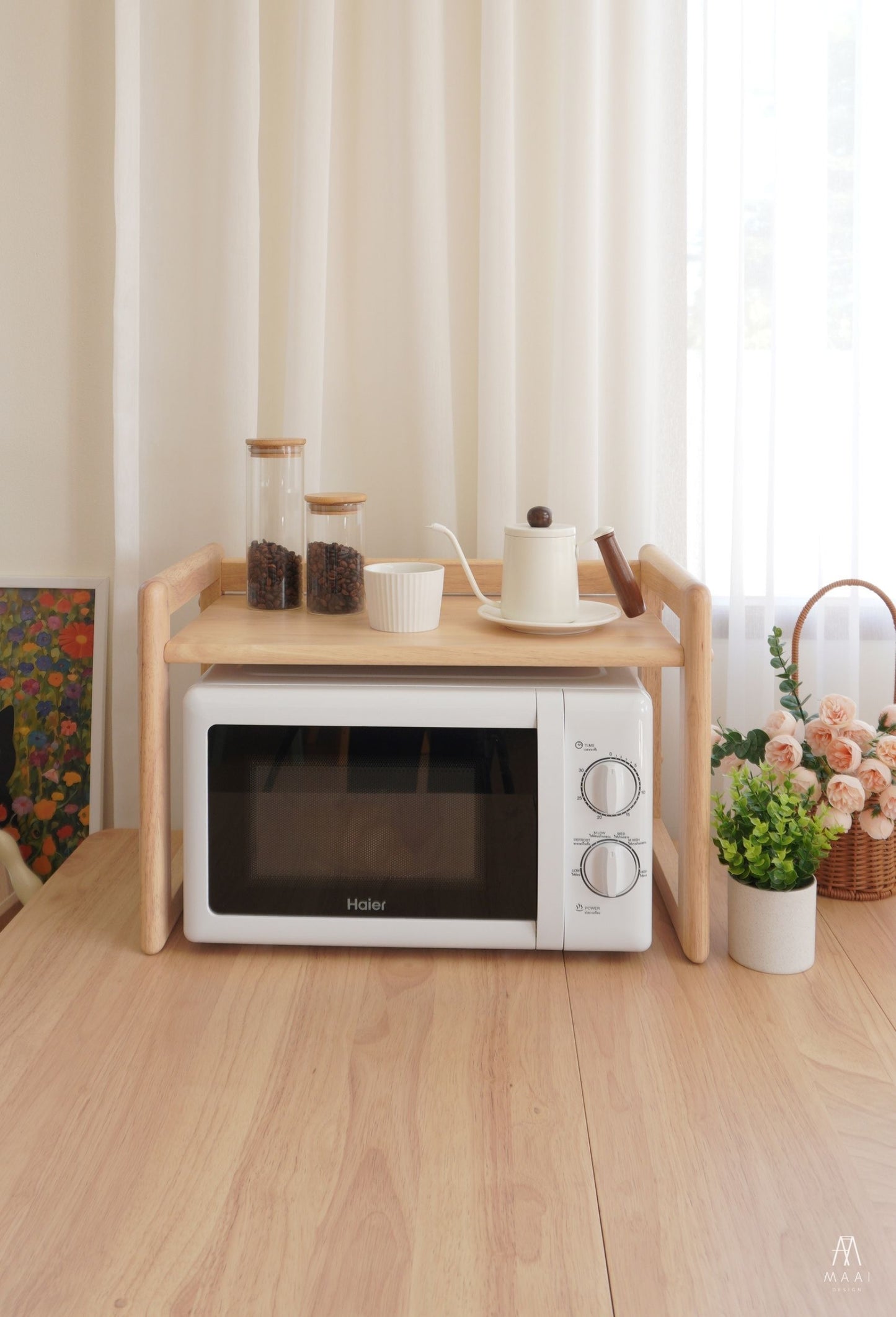 MAAI Design Tosu Shelf ชั้นวางไมโครเวฟขนาดเล็ก ชั้นวางของอเนกประสงค์ หรือชั้นวาง