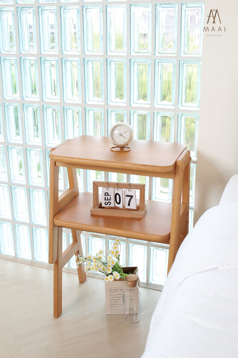 MAAI Design Basho stack เก้าอี้สตูลอเนกประสงค์ สามารถซ้อนกันเพื่อทำชั้นวางได้ จัดเก็บประหยัดพื้นที่