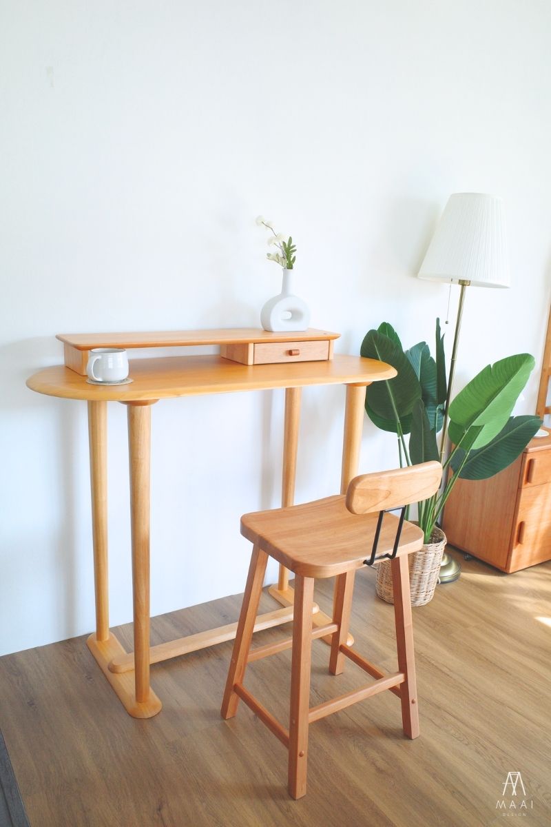 MAAI Design Soru bar stool ที่นั่งสูง61cm เก้าอี้นั่งสตูล สไตล์ญี่ปุ่น พร้อมพนัก