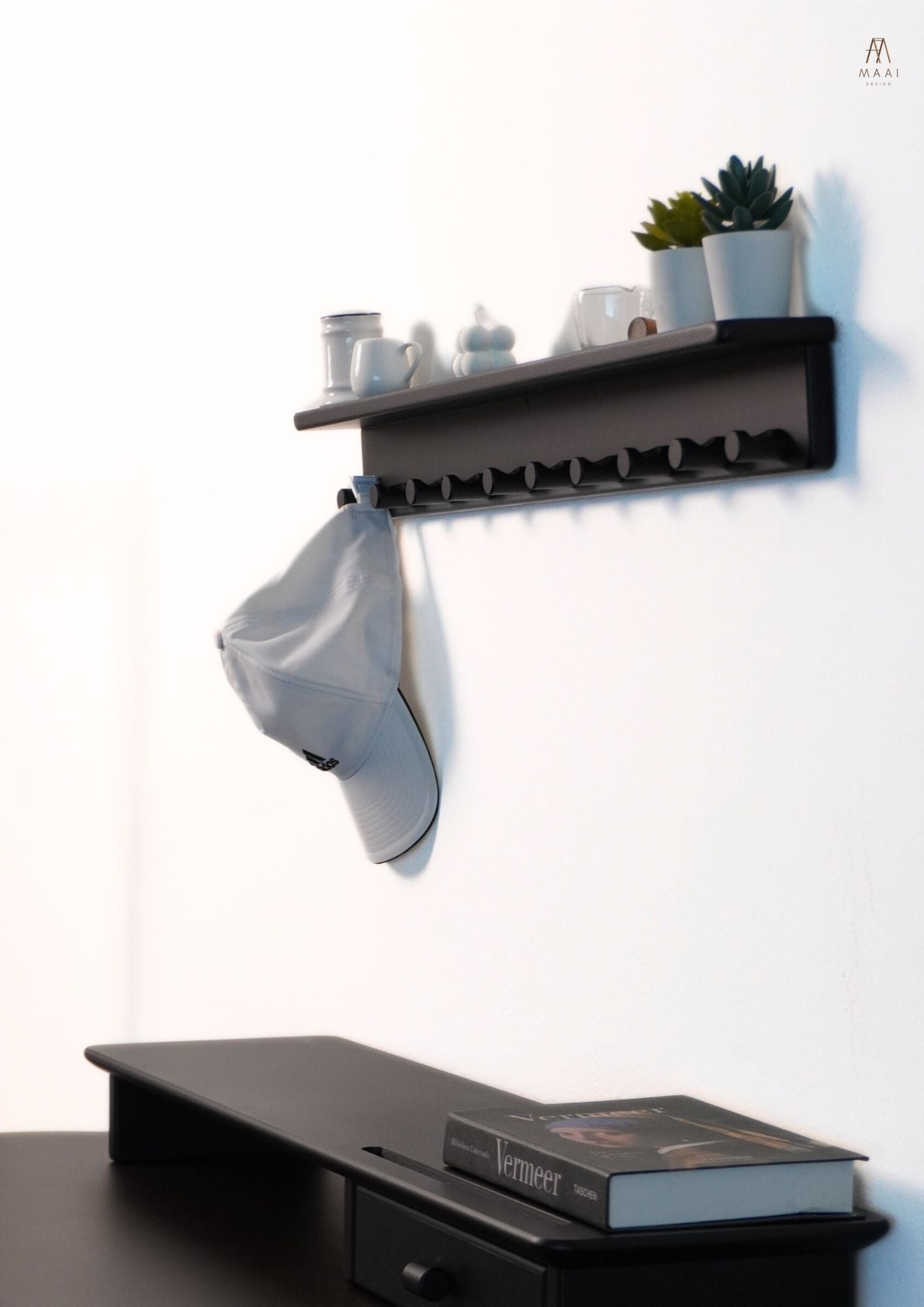 MAAI Design Sagaru Hanger ชั้นวางของเสริม ชั้นแขวน สไตล์มินิมอล มูจิ ไม้จริง