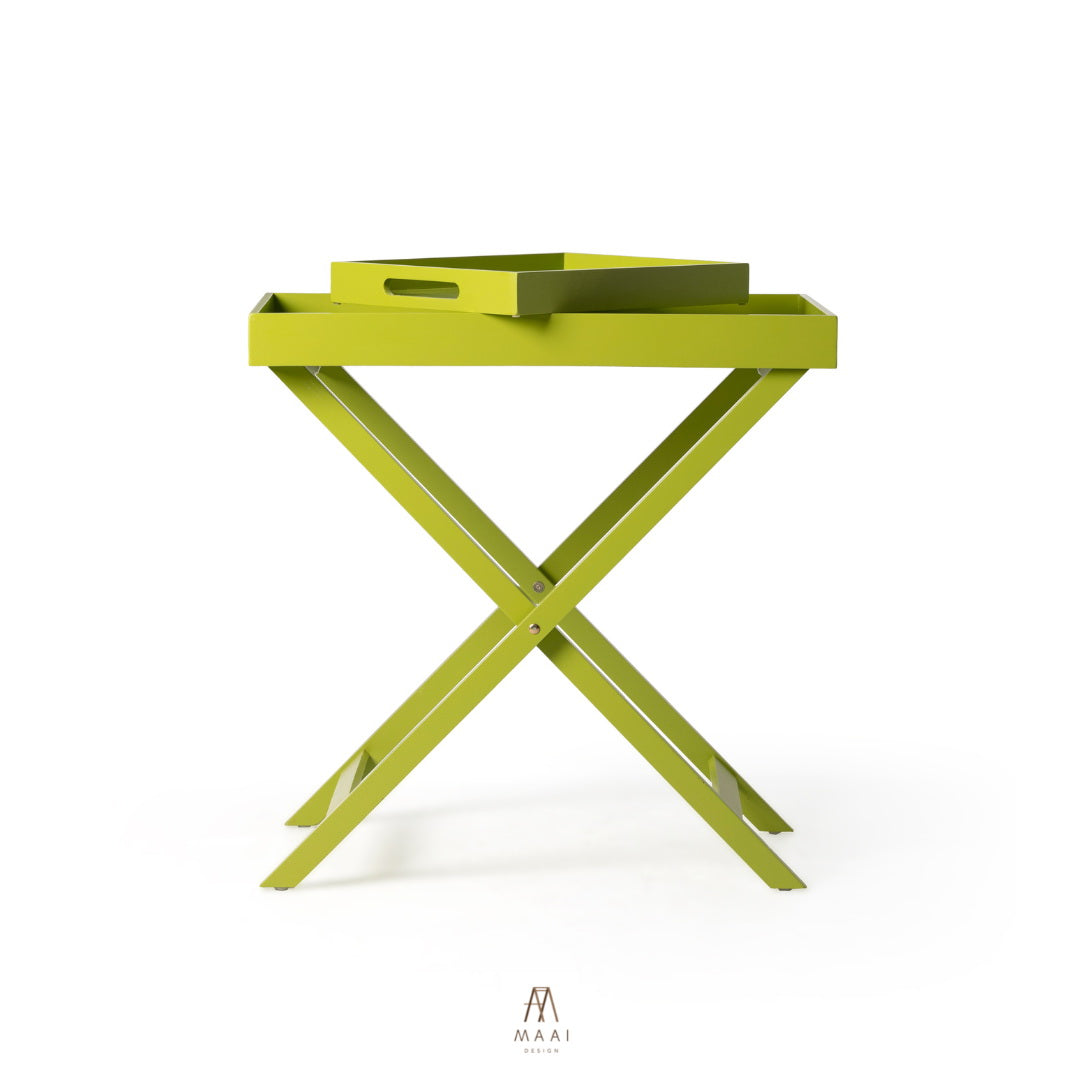 Clearance sale โต๊ะ วางถาดพร้อมขาตั้ง ขาพับ