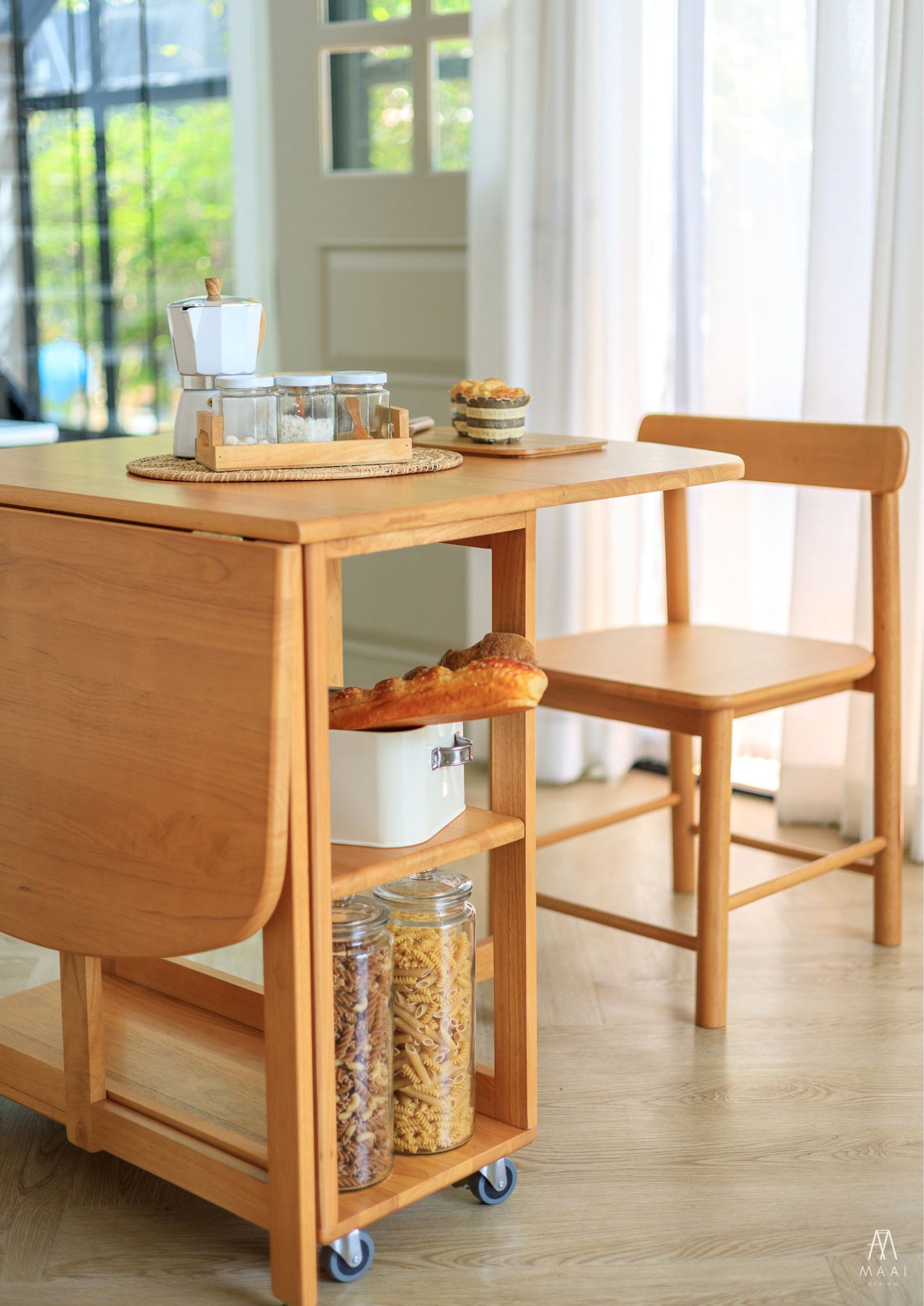 MAAI Design Nabi table โต๊ะพับประหยัดพื้นที่ multi-function ประกอบสำเร็จ