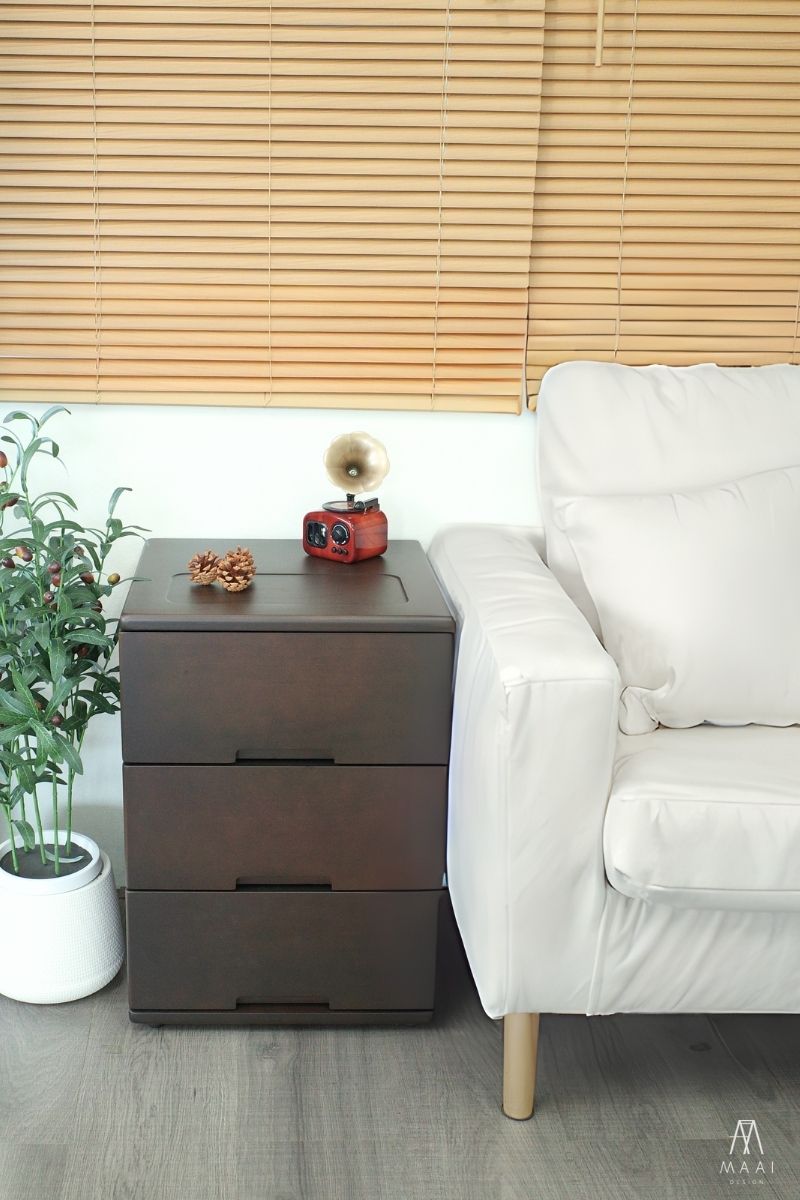 MAAI Design Santo Side Table โต๊ะข้าง อเนกประสงค์ มี3ลิ้นชัก ดีไซน์มินิมอลโดดเด่