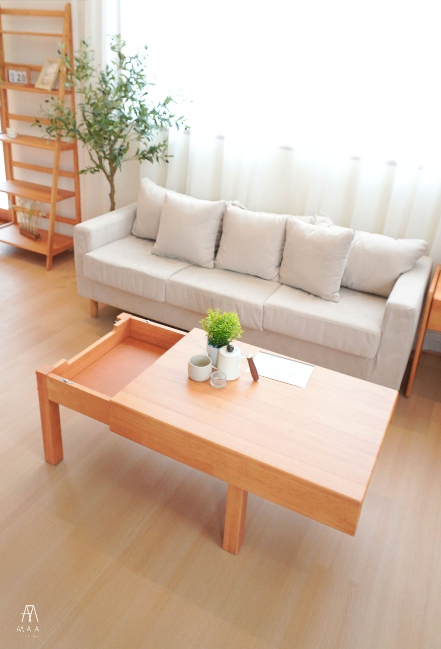 MAAI Design Shuno table โต๊ะกลางโซฟา มีที่เก็บของ