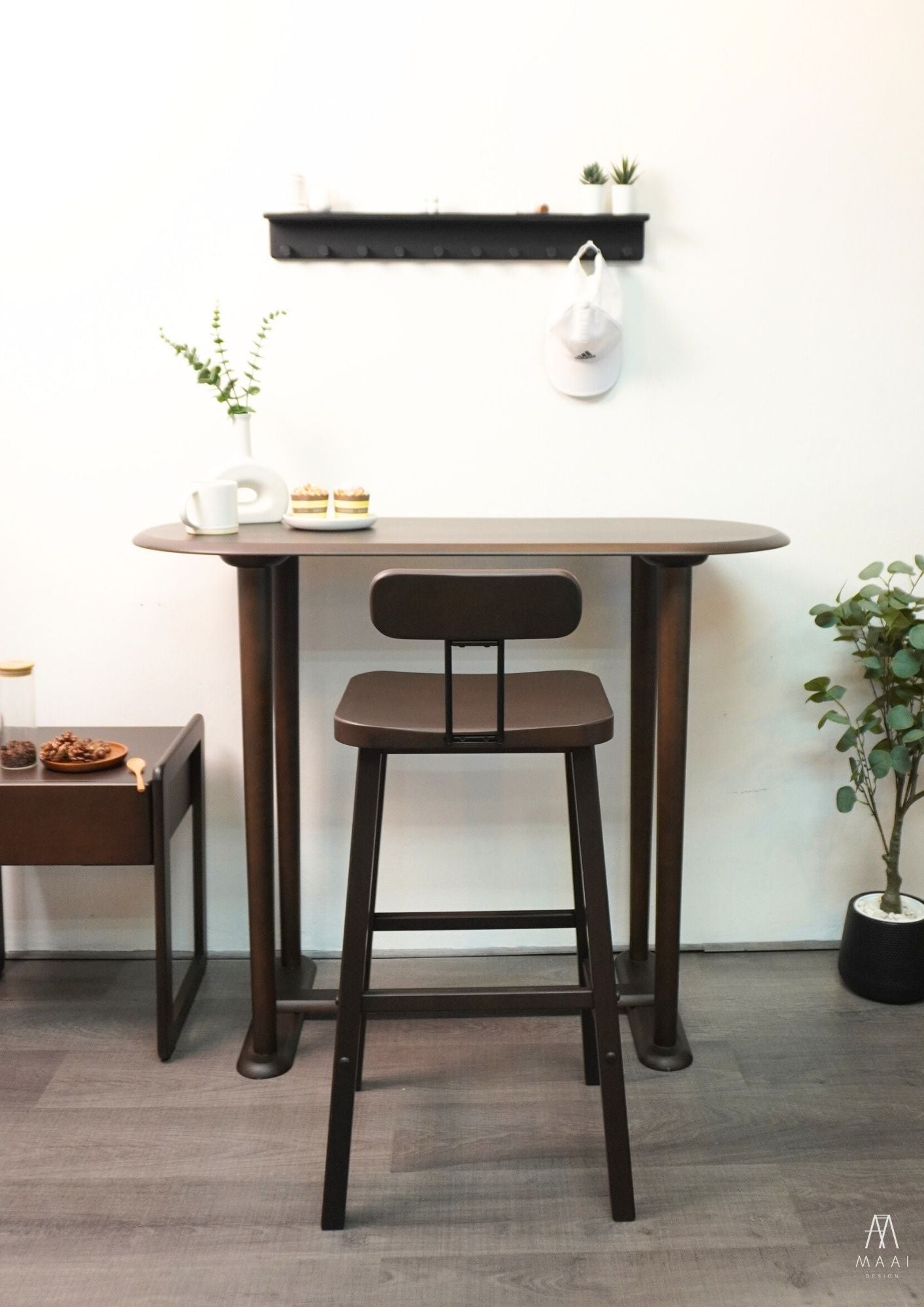 MAAI Design Rezu bar stool ที่นั่งสูง74cm เก้าอี้นั่งสตูล สไตล์ญี่ปุ่น พร้อมพนัก