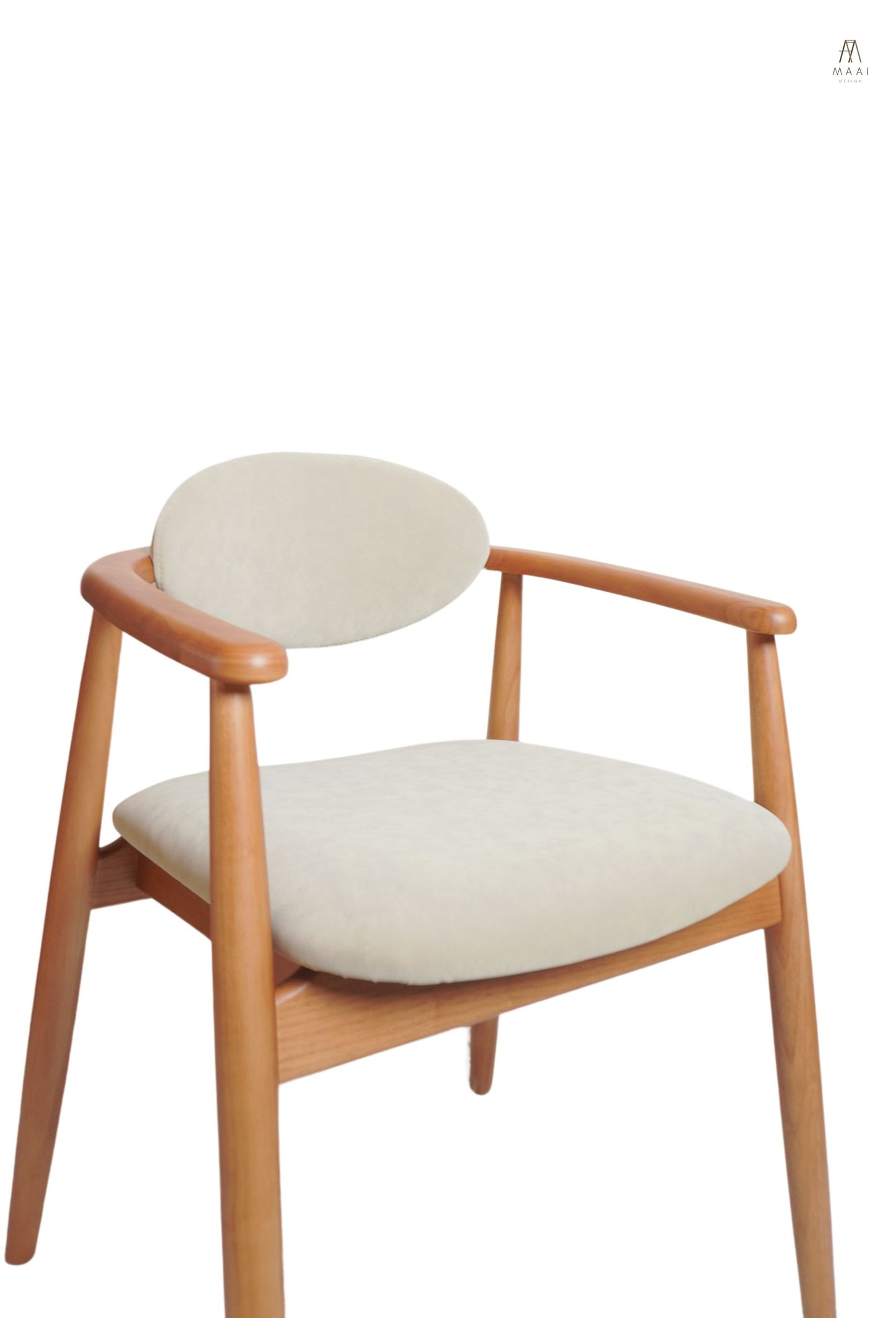 MAAI Design Kiroku chair เก้าอี้เบาะผ้าฝ้าย/หนัง หนานุ่ม มีที่พักแขน เก้าอี้สไตล์ญี่ปุ่น