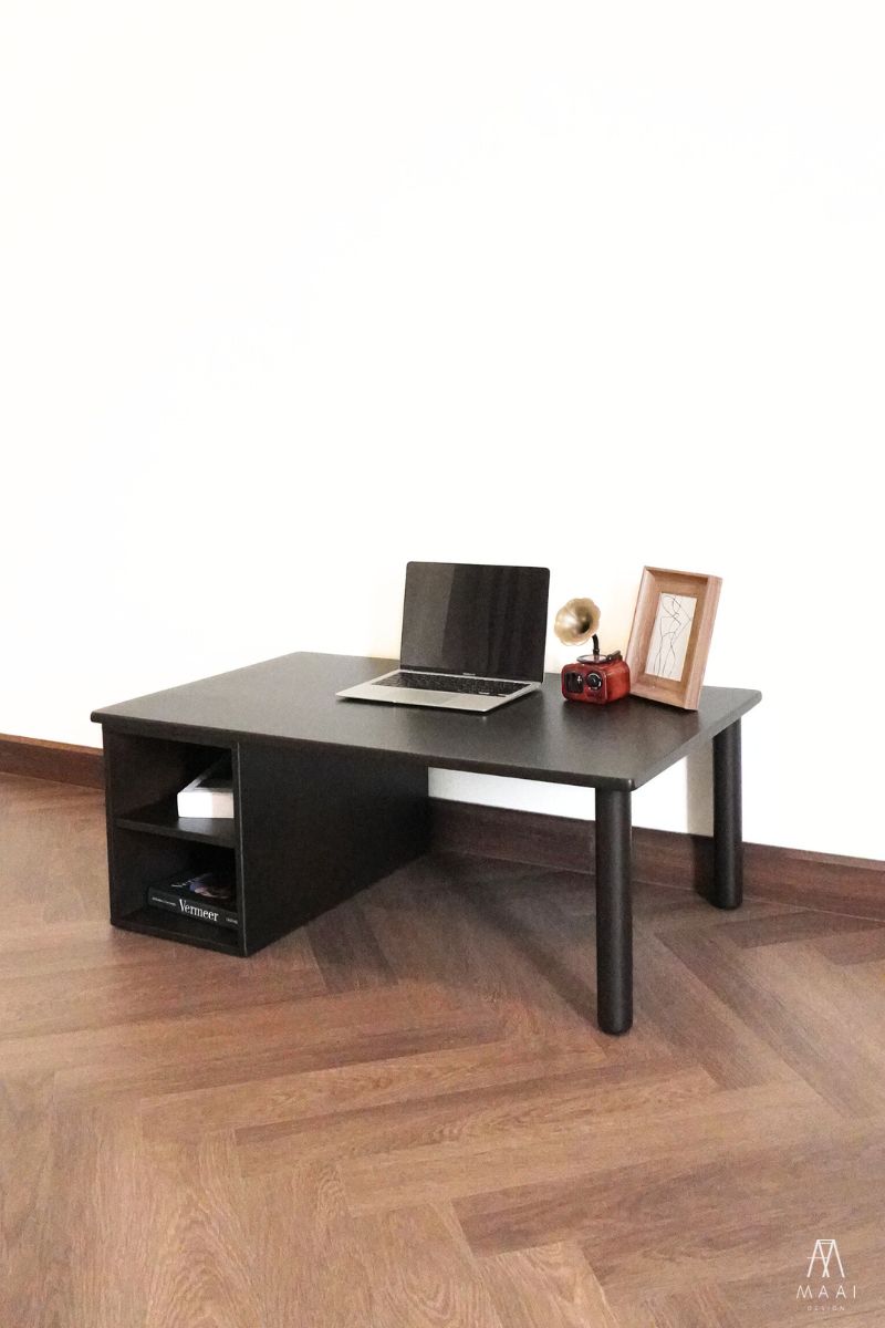 MAAI Design Hokan Coffee Table โต๊ะกลางโซฟา ไม้จริงทั้งตัว มีที่เก็บของ2ช่อง สไต