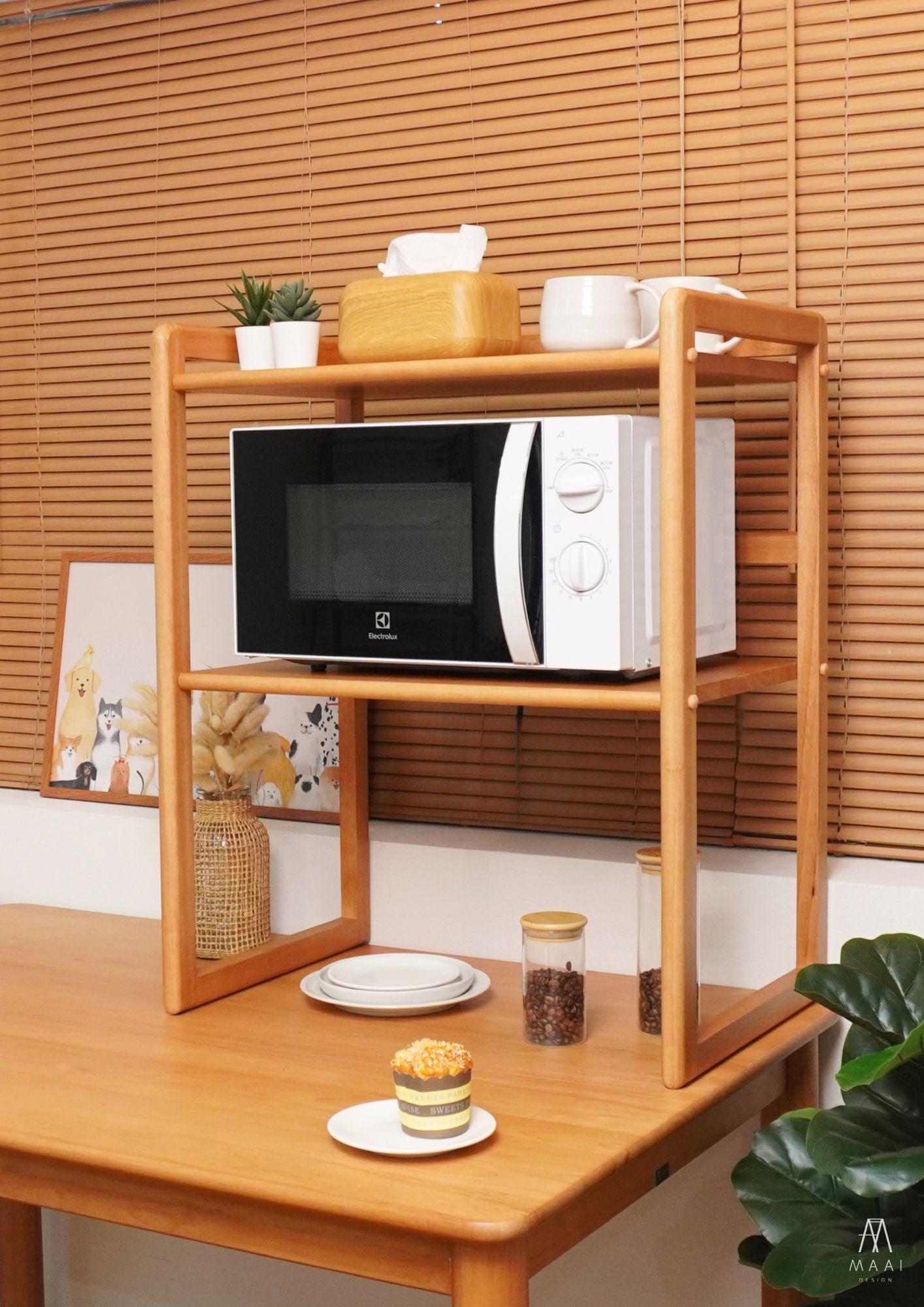 MAAI Design Denshi Shelf ชั้นวางไมโครเวฟ 2ชั้น วางของอเนกประสงค์ หรือชั้นวางเตาอ