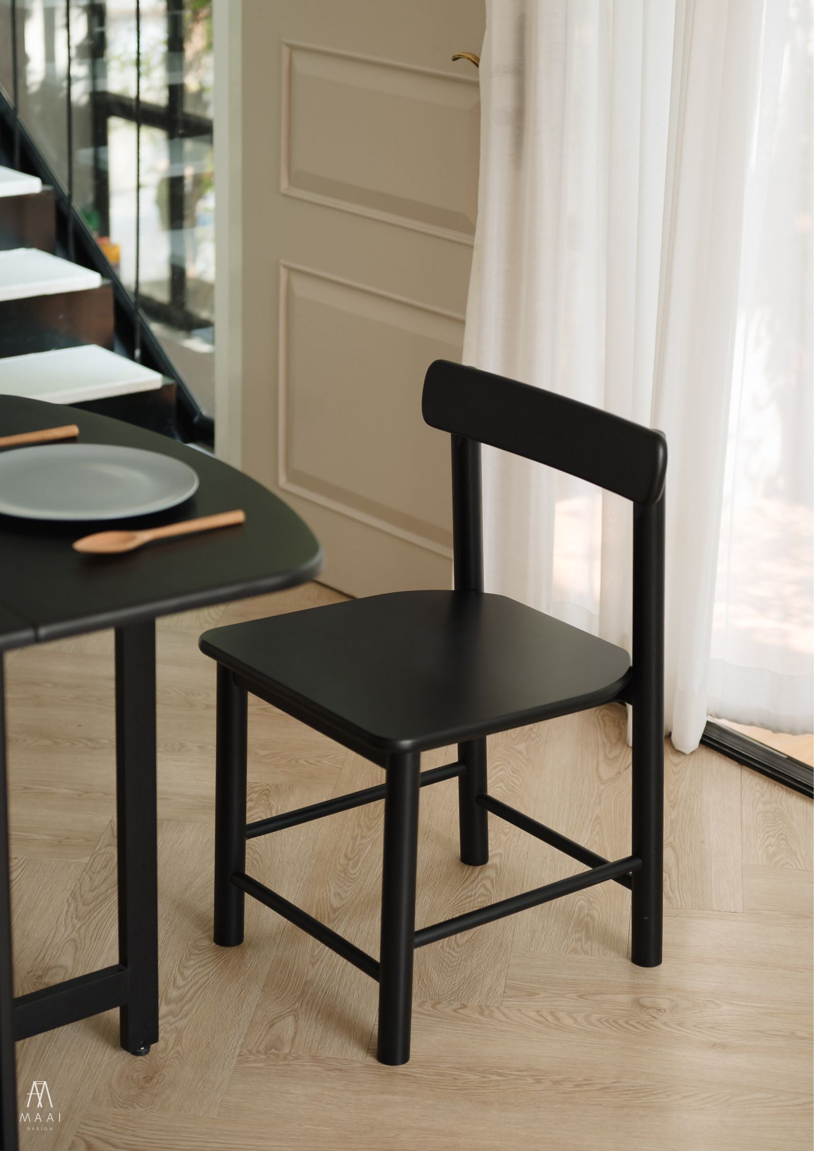 MAAI Design Isu chair เก้าอี้ไม้ สไตล์ Minimal ลวดลายธรรมชาติ