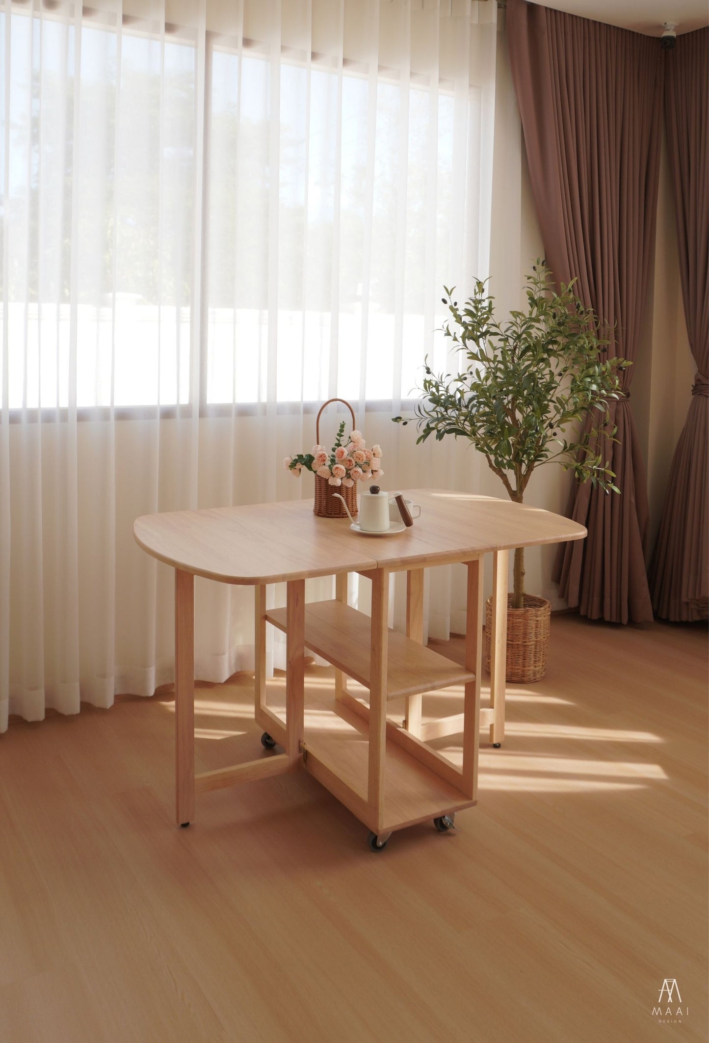 MAAI Design Nabi table โต๊ะพับประหยัดพื้นที่ multi-function ประกอบสำเร็จ
