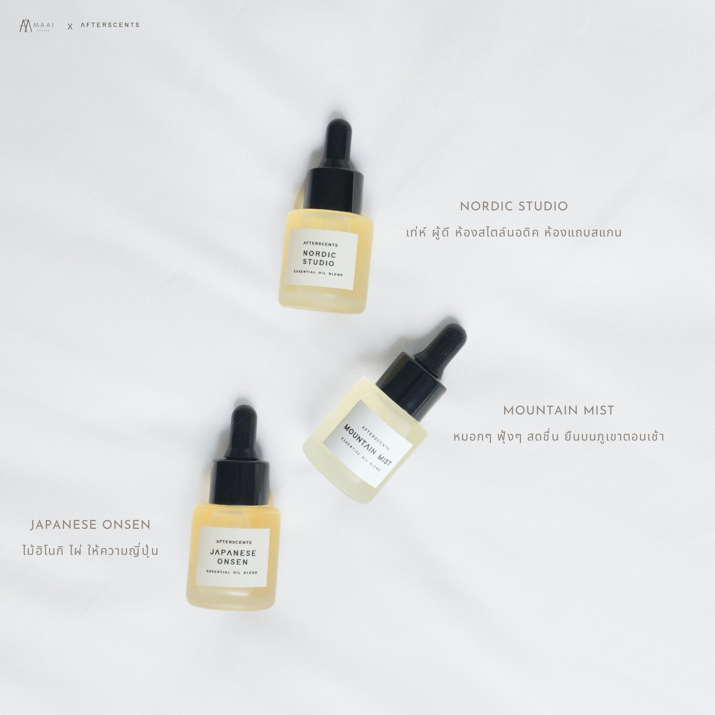 MAAI Design Asuka Enchanted wood kit ชั้นวางชุดแท่นไม้กระจายกลิ่นหอม ของขวัญ-ปรับอากาศ-แต่งห้อง