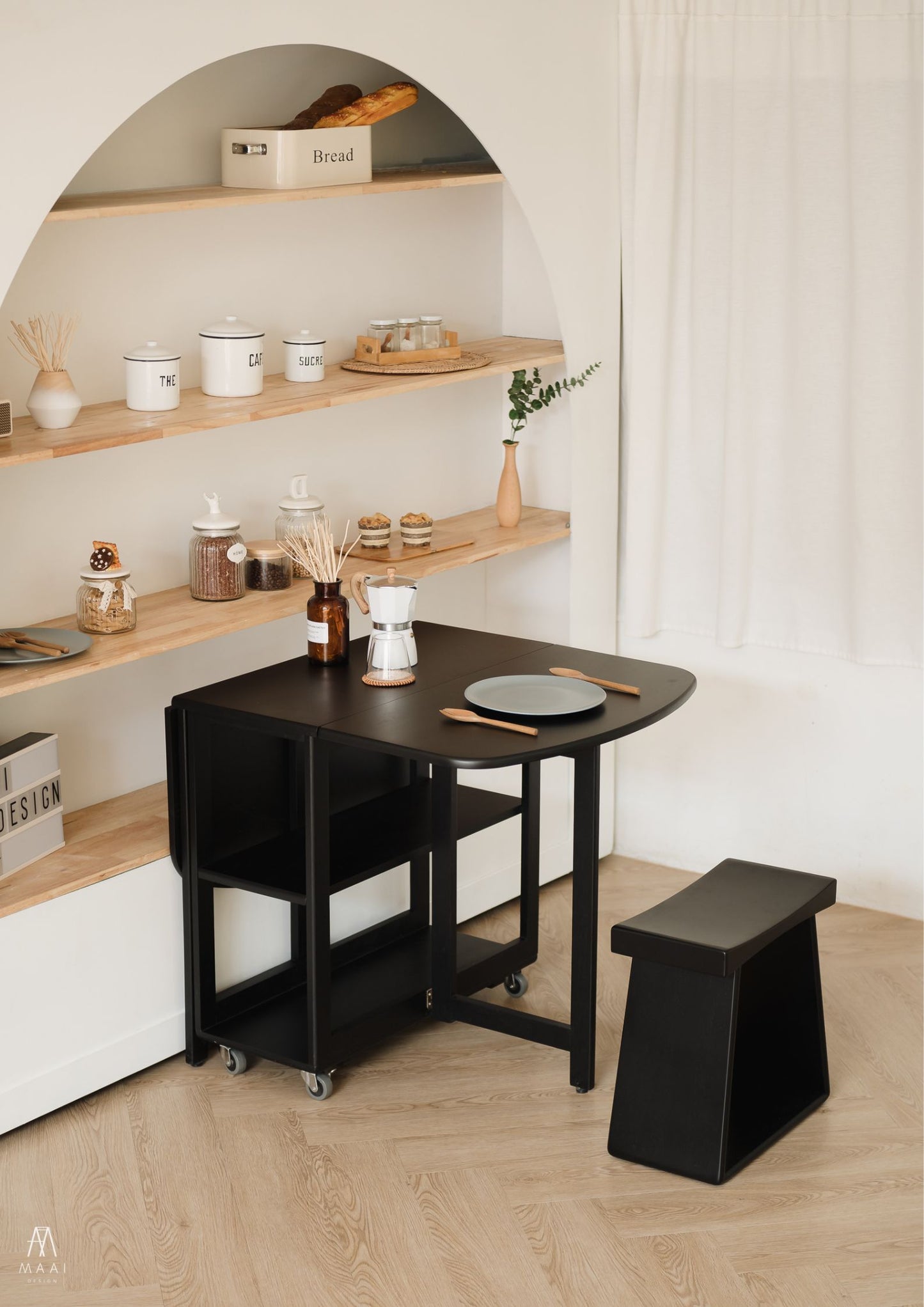 MAAI Design Nabi table โต๊ะพับประหยัดพื้นที่ multi-function ประกอบสำเร็จ