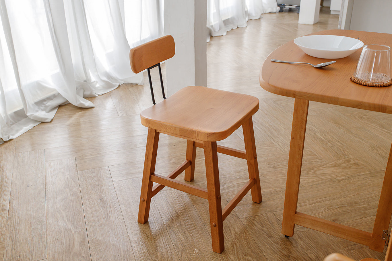 MAAI Design Mazeru stool ที่นั่งสูง45cm เก้าอี้นั่งสตูล สไตล์ญี่ปุ่น พร้อมพนักพิง Secondary image