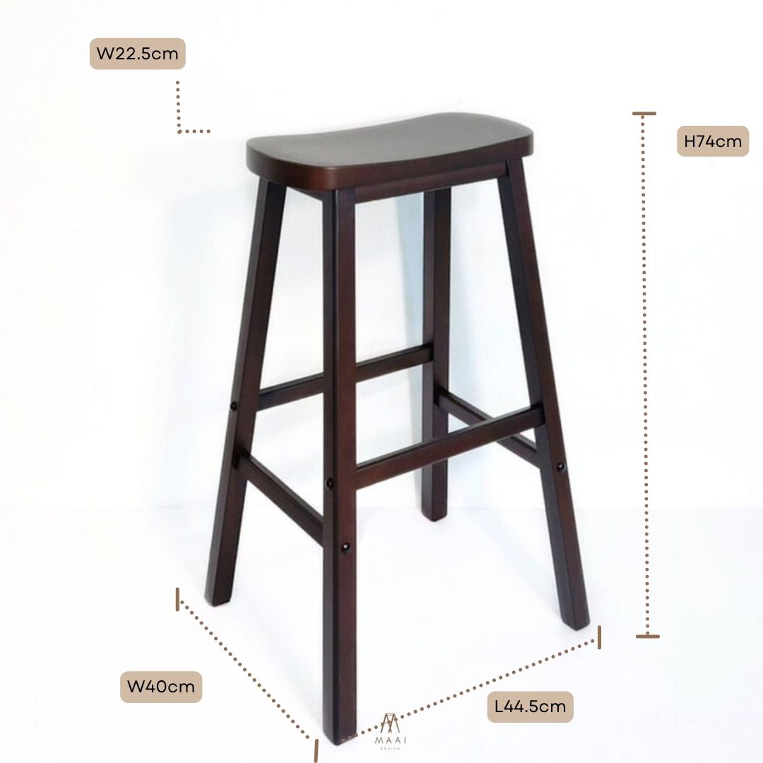 MAAI Design Basuru stool 03203 เก้าอี้นั่งสตูลสูง เก้าอี้บาร์ ประกอบสำเร็จ