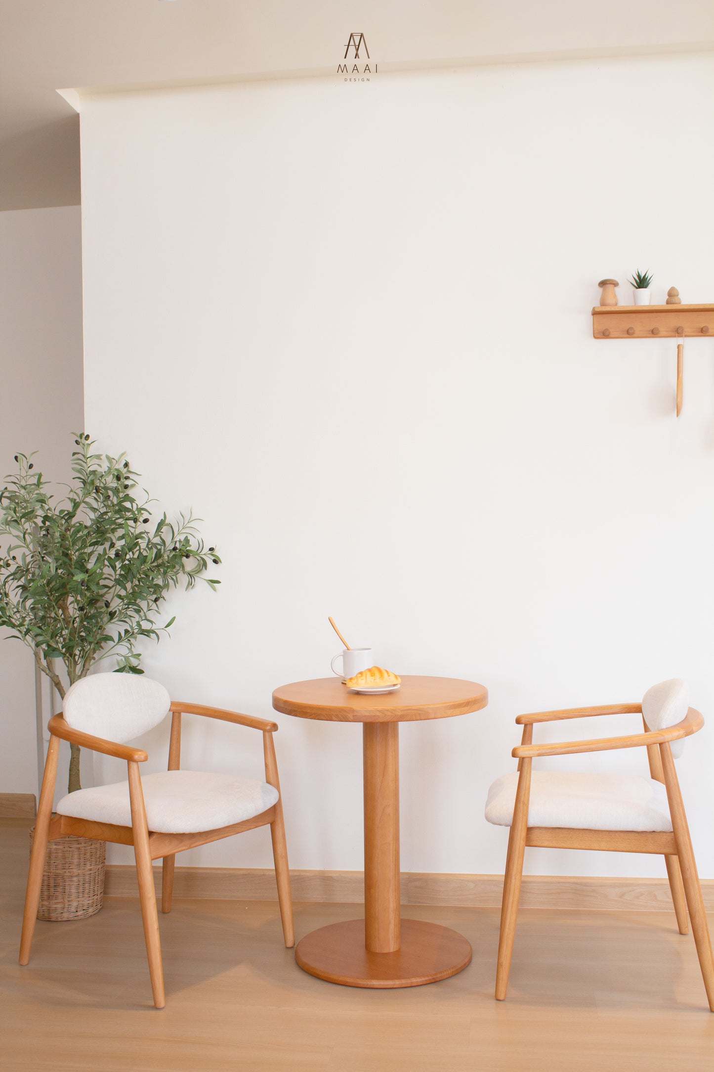 MAAI Design Kiroku chair เก้าอี้เบาะผ้าฝ้าย/หนัง หนานุ่ม มีที่พักแขน เก้าอี้สไตล์ญี่ปุ่น