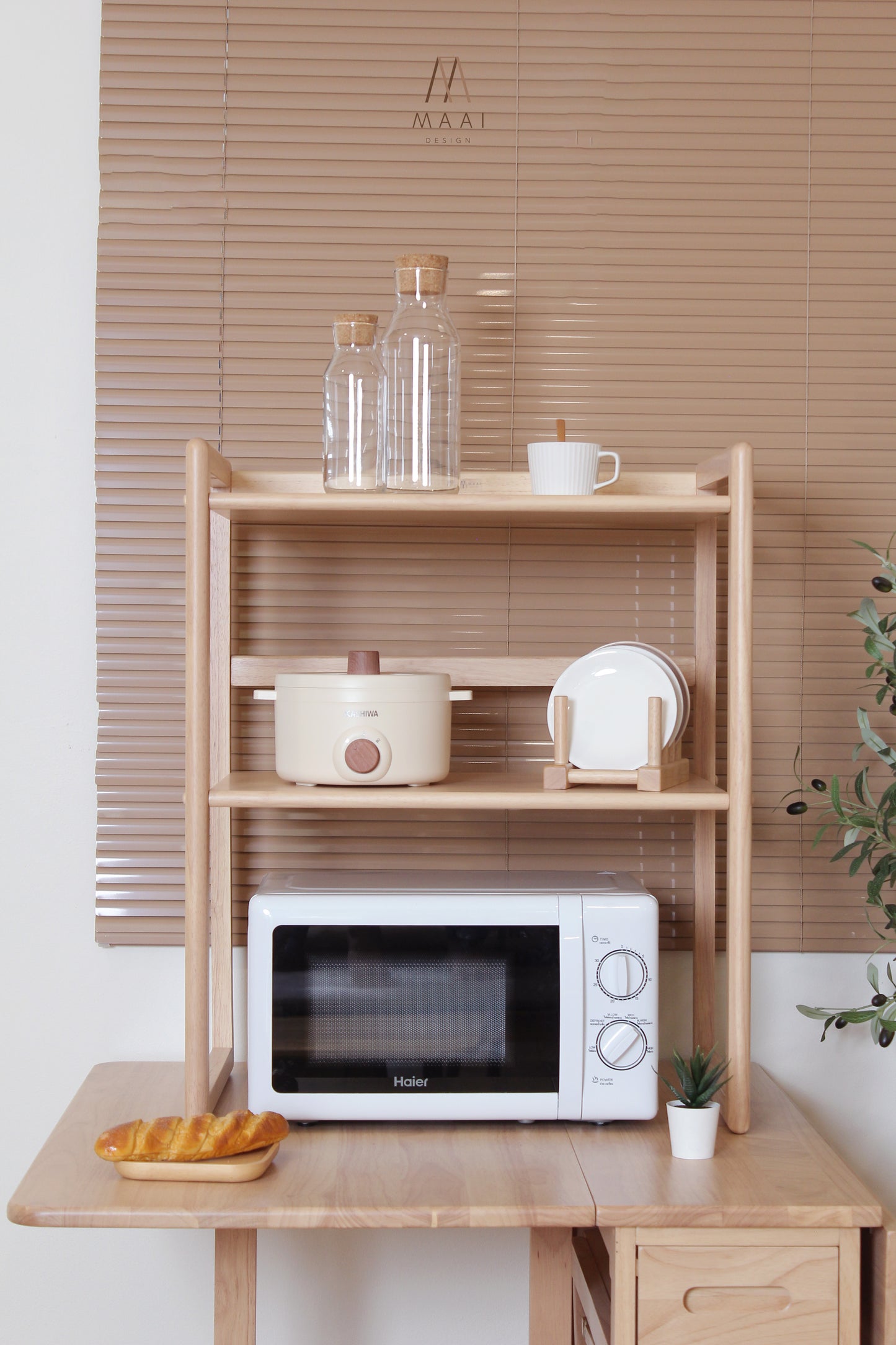 MAAI Design Denshi Shelf ชั้นวางไมโครเวฟ 2ชั้น วางของอเนกประสงค์ หรือชั้นวางเตาอ
