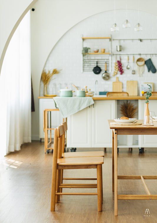 MAAI Design Isu chair เก้าอี้ไม้ สไตล์ Minimal ลวดลายธรรมชาติ