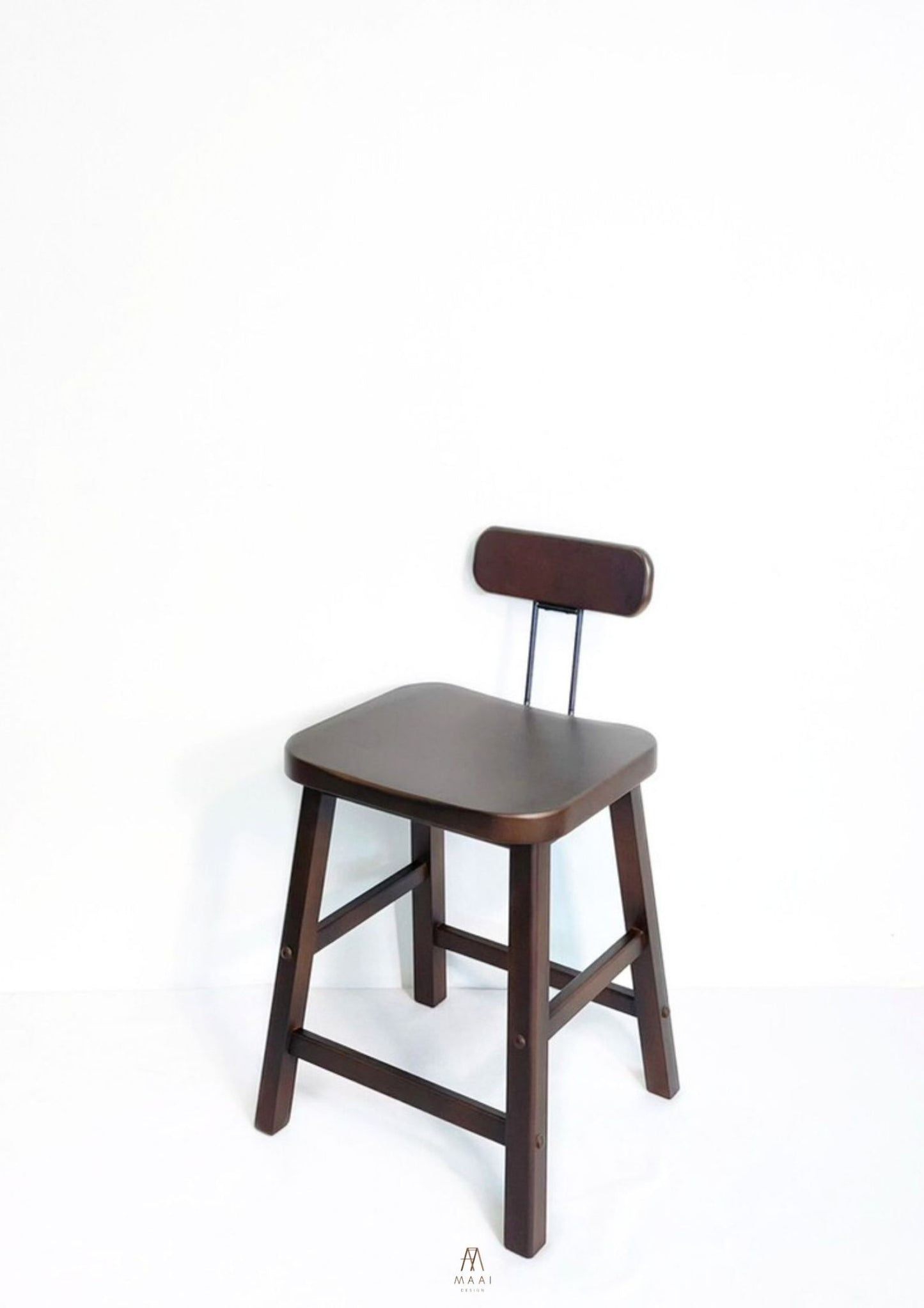 MAAI Design Mazeru stool ที่นั่งสูง45cm เก้าอี้นั่งสตูล สไตล์ญี่ปุ่น พร้อมพนักพิง