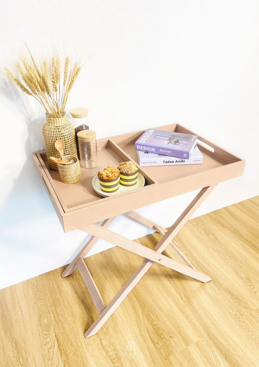 Clearance sale โต๊ะ วางถาดพร้อมขาตั้ง ขาพับ